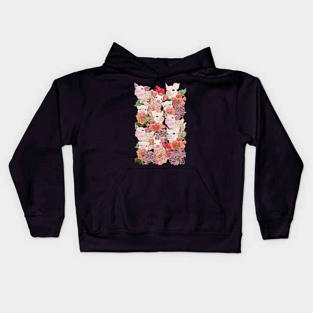 Because Pigs Kids Hoodie by huebucket